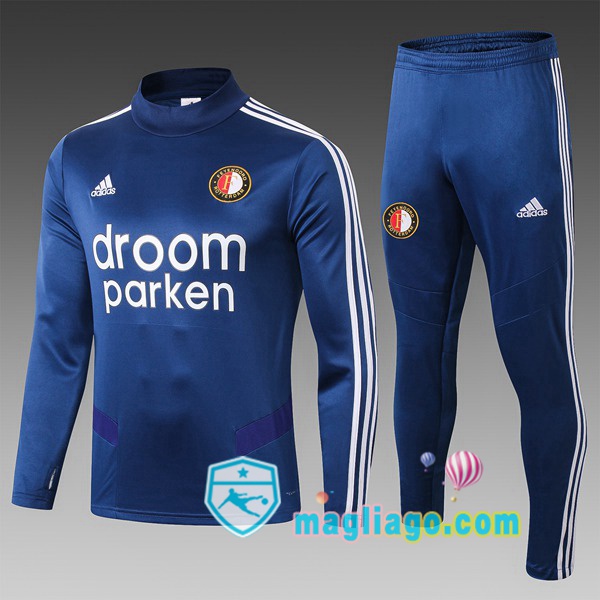 Magliago - Passione Maglie Thai Affidabili Basso Costo Online Shop | Giacca Da Allenamento Feyenoord Rotterdam Bambino Blu 2019/2020