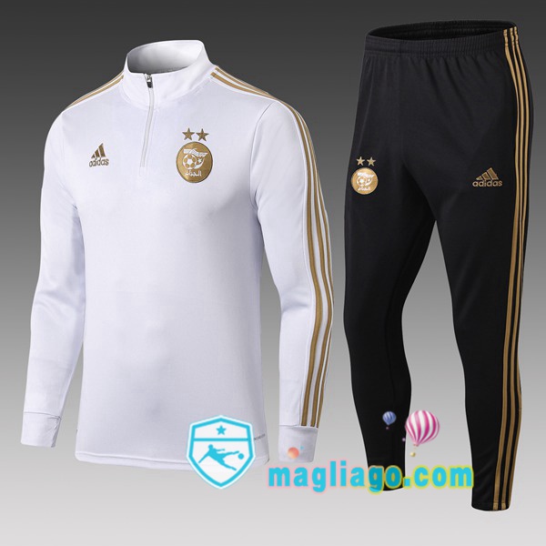 Magliago - Passione Maglie Thai Affidabili Basso Costo Online Shop | Giacca Da Allenamento Algeria Bambino Bianco 2019/2020