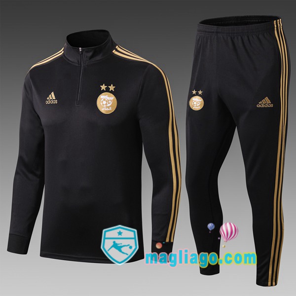 Magliago - Passione Maglie Thai Affidabili Basso Costo Online Shop | Giacca Da Allenamento Algeria Bambino Nero 2019/2020