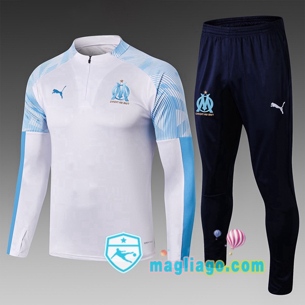 Magliago - Passione Maglie Thai Affidabili Basso Costo Online Shop | Tuta da Allenamento Marsiglia Bambino Bianco 2019/2020