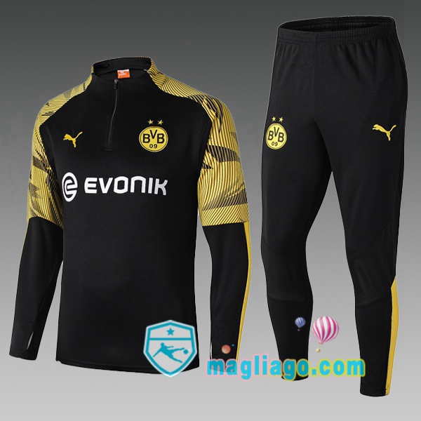 Magliago - Passione Maglie Thai Affidabili Basso Costo Online Shop | Tuta da Allenamento Dortmund BVB Bambino Nero Giallo 2019/2020