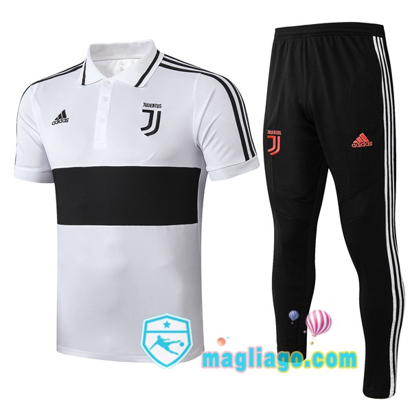 Magliago - Passione Maglie Thai Affidabili Basso Costo Online Shop | Juventus Polo Maglia Uomo + Pantaloni Bianco Nero 2019/2020