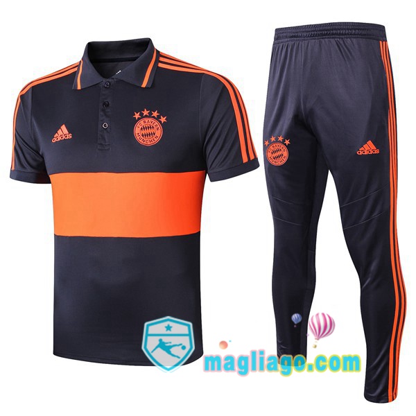 Magliago - Passione Maglie Thai Affidabili Basso Costo Online Shop | Bayern Monaco Polo Maglia Uomo + Pantaloni Giallo 2019/2020