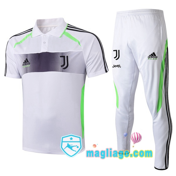 Magliago - Passione Maglie Thai Affidabili Basso Costo Online Shop | Juventus Adidas X Palace Edizione Collaborativa Polo Maglia Uomo + Pantaloni Bianco 2019/2020
