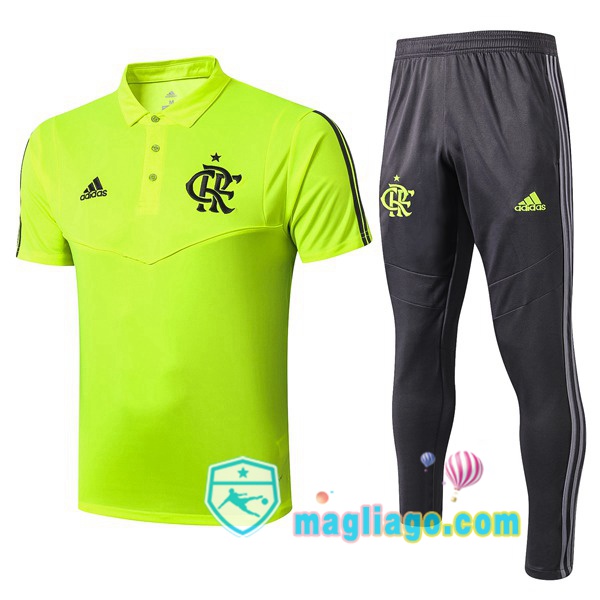 Magliago - Passione Maglie Thai Affidabili Basso Costo Online Shop | Flamengo Polo Maglia Uomo + Pantaloni Verde 2019/2020
