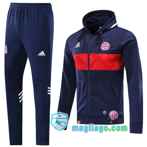 Magliago - Passione Maglie Thai Affidabili Basso Costo Online Shop | Felpa Con Cappuccio Bayern Monaco Blu Scuro 2019/2020