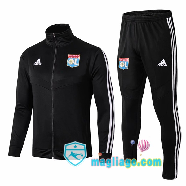 Magliago - Passione Maglie Thai Affidabili Basso Costo Online Shop | Giacca Da Allenamento Lyon OL Nero 2019/2020