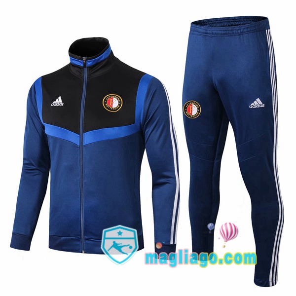 Magliago - Passione Maglie Thai Affidabili Basso Costo Online Shop | Giacca Da Allenamento Feyenoord Blu Nero 2019/2020