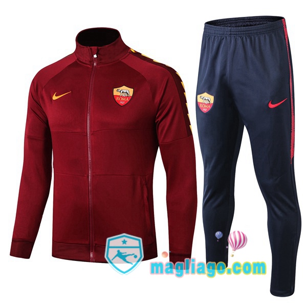 Magliago - Passione Maglie Thai Affidabili Basso Costo Online Shop | Giacca Da Allenamento AS Roma Brown 2019/2020