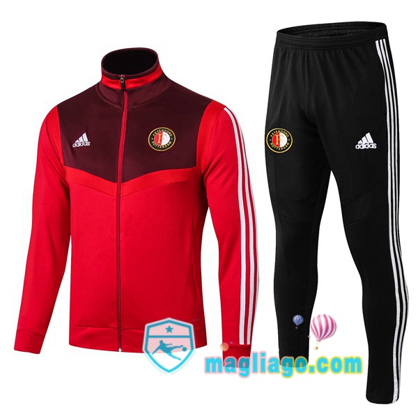 Magliago - Passione Maglie Thai Affidabili Basso Costo Online Shop | Giacca Da Allenamento Feyenoord Rotterdam Rosso 2019/2020