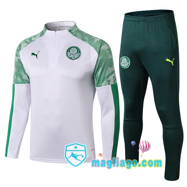 Magliago - Passione Maglie Thai Affidabili Basso Costo Online Shop | Tuta da Allenamento Palmeiras Bianco 2019/2020