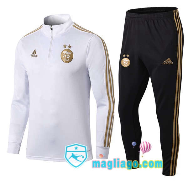 Magliago - Passione Maglie Thai Affidabili Basso Costo Online Shop | Tuta da Allenamento Algeria Bianco 2019/2020