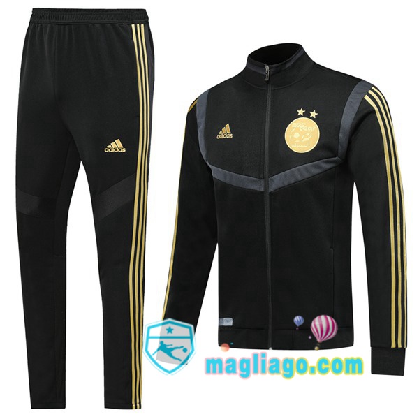 Magliago - Passione Maglie Thai Affidabili Basso Costo Online Shop | Giacca Da Allenamento Algeria Nero 2019/2020