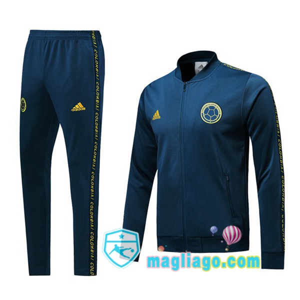 Magliago - Passione Maglie Thai Affidabili Basso Costo Online Shop | Giacca Da Allenamento Colombia Blu 2019/2020