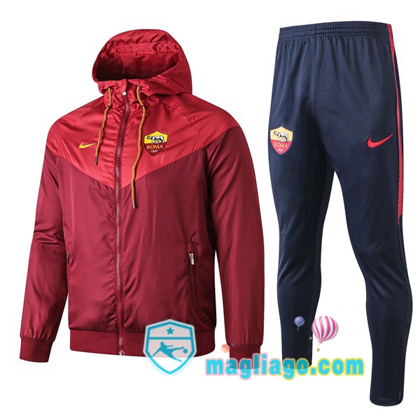 Magliago - Passione Maglie Thai Affidabili Basso Costo Online Shop | Giacca a Vento AS Roma Rosso 2019/2020
