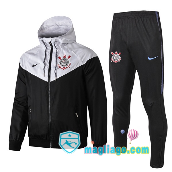 Magliago - Passione Maglie Thai Affidabili Basso Costo Online Shop | Giacca a Vento Corinthians Bianco Nero 2019/2020