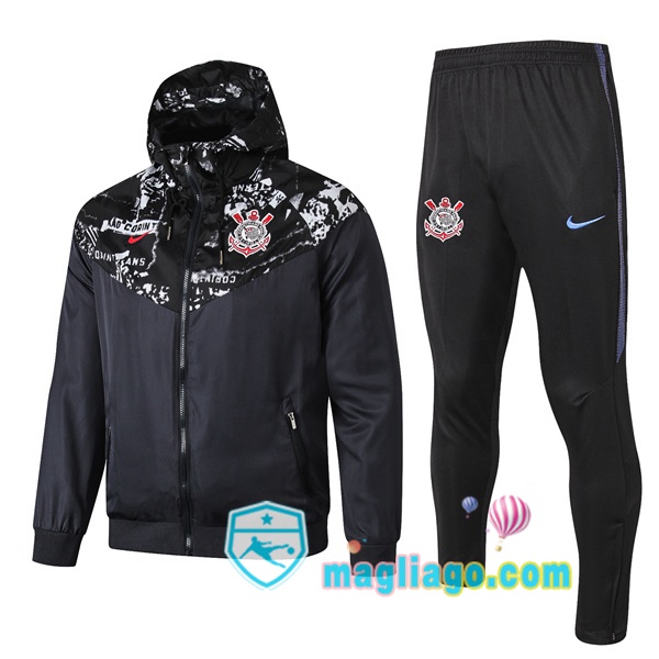 Magliago - Passione Maglie Thai Affidabili Basso Costo Online Shop | Giacca a Vento Corinthians Nero 2019/2020