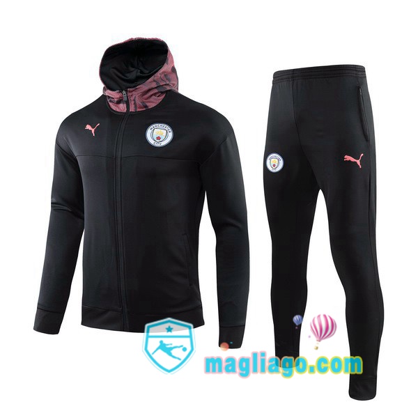 Magliago - Passione Maglie Thai Affidabili Basso Costo Online Shop | Felpa Con Cappuccio Manchester City Nero 2019/2020