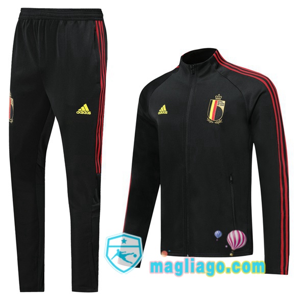 Magliago - Passione Maglie Thai Affidabili Basso Costo Online Shop | Giacca Da Allenamento Belgio Nero 2019/2020