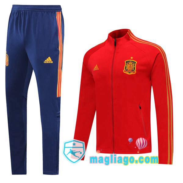 Magliago - Passione Maglie Thai Affidabili Basso Costo Online Shop | Giacca Da Allenamento Spagna Rosso 2019/2020