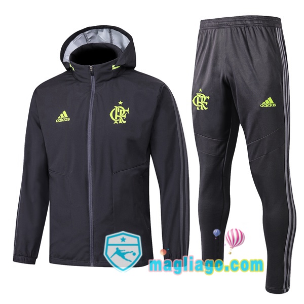 Magliago - Passione Maglie Thai Affidabili Basso Costo Online Shop | Giacca a Vento Flamengo Nero 2019/2020