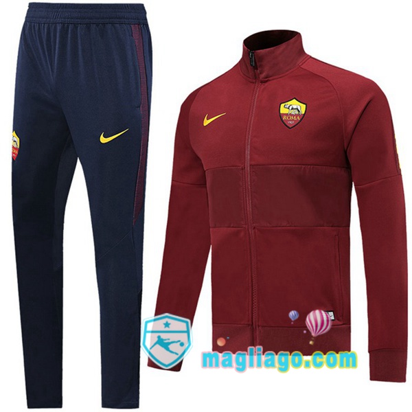 Magliago - Passione Maglie Thai Affidabili Basso Costo Online Shop | Giacca Da Allenamento AS Roma Brown 2019/2020