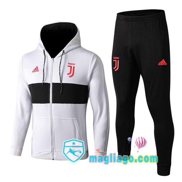 Magliago - Passione Maglie Thai Affidabili Basso Costo Online Shop | Felpa Con Cappuccio Juventus Bianco Nero 2019/2020