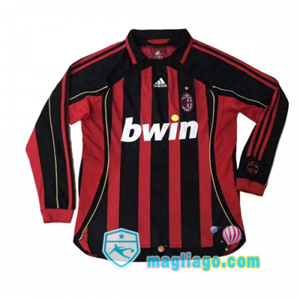Magliago - Passione Maglie Thai Affidabili Basso Costo Online Shop | Maglia Storica AC Milan Maniche Lunghe Prima 2006 2007