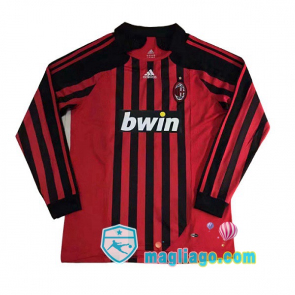 Magliago - Passione Maglie Thai Affidabili Basso Costo Online Shop | Maglia Storica AC Milan Maniche Lunghe Prima 2007 2008