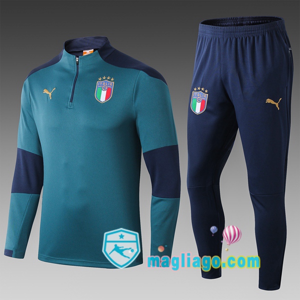 Magliago - Passione Maglie Thai Affidabili Basso Costo Online Shop | Tuta da Allenamento Italia Bambino Verde 2020/2021