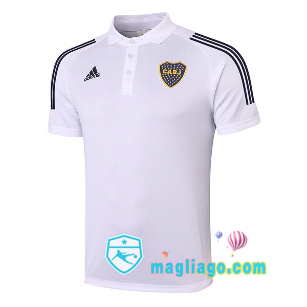 Magliago - Passione Maglie Thai Affidabili Basso Costo Online Shop | Boca Juniors Polo Maglia Uomo Bianco 2020/2021
