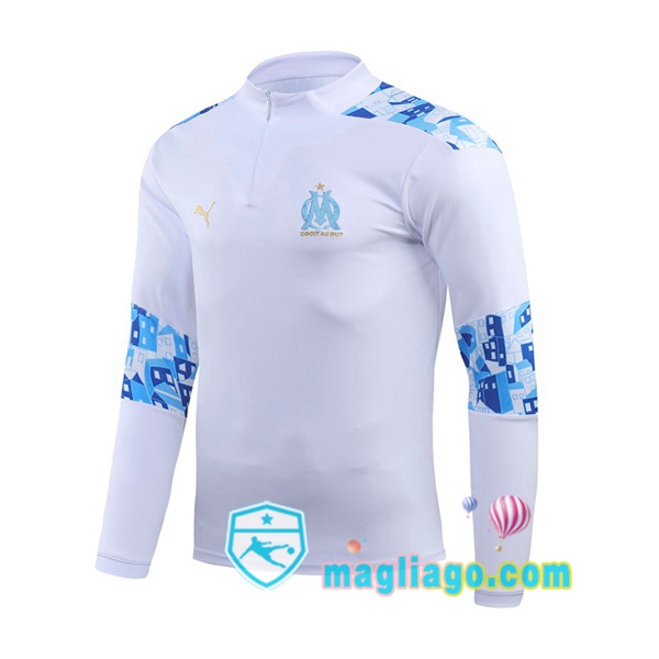 Magliago - Passione Maglie Thai Affidabili Basso Costo Online Shop | Felpe Allenamento Marsiglia OM Bianco 2020/2021