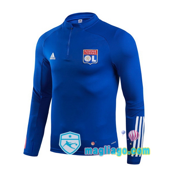 Magliago - Passione Maglie Thai Affidabili Basso Costo Online Shop | Felpe Allenamento Lyon OL Blu 2020/2021