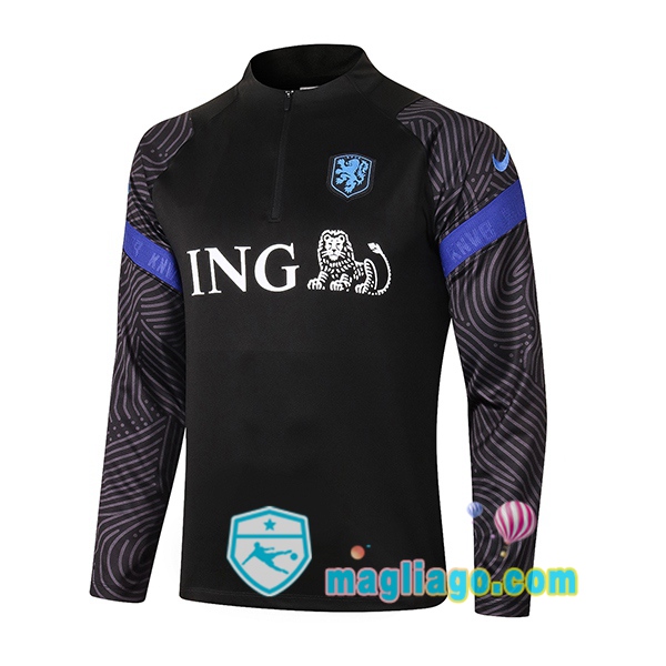 Magliago - Passione Maglie Thai Affidabili Basso Costo Online Shop | Felpe Allenamento Paesi Bassi Nero 2020/2021