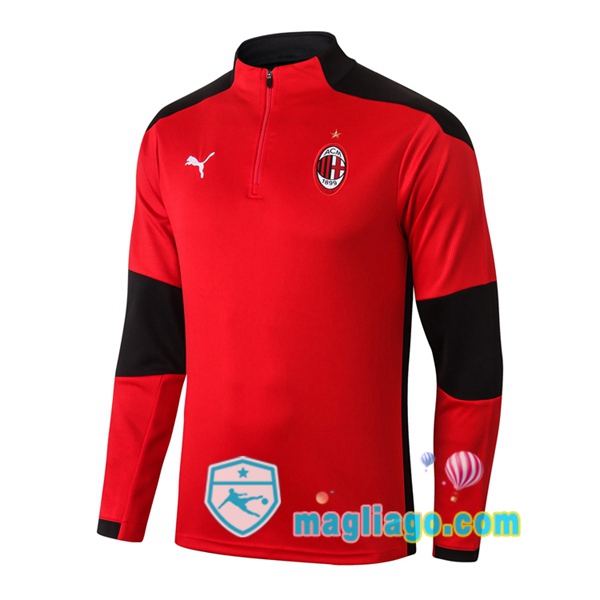 Magliago - Passione Maglie Thai Affidabili Basso Costo Online Shop | Felpe Allenamento AC Milan Rosso 2020/2021