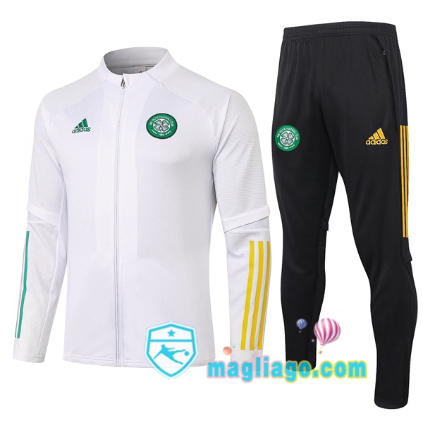 Magliago - Passione Maglie Thai Affidabili Basso Costo Online Shop | Giacca Da Allenamento Celtic FC Bianco 2020/2021