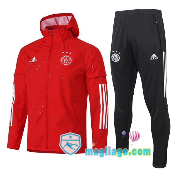 Magliago - Passione Maglie Thai Affidabili Basso Costo Online Shop | Giacca A Vento AFC Ajax Rosso 2020/2021