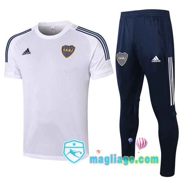 Magliago - Passione Maglie Thai Affidabili Basso Costo Online Shop | Maglie Allenamento Boca Juniors + Pantaloni Bianco 2020/2021