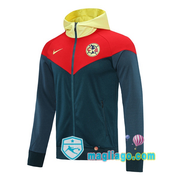 Magliago - Passione Maglie Thai Affidabili Basso Costo Online Shop | Giacca Con Cappuccio Club America Blu Royal Rosso Giallo 2020/2021