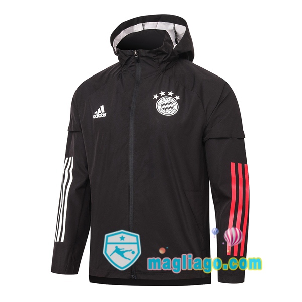 Magliago - Passione Maglie Thai Affidabili Basso Costo Online Shop | Giacca A Vento Bayern Monaco Nero 2020/2021