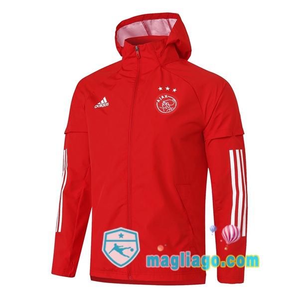Magliago - Passione Maglie Thai Affidabili Basso Costo Online Shop | Giacca A Vento AFC Ajax Rosso 2020/2021