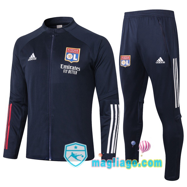 Magliago - Passione Maglie Thai Affidabili Basso Costo Online Shop | Giacca Da Allenamento Lyon OL Blu Royal 2020/2021