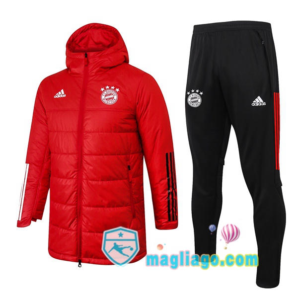 Magliago - Passione Maglie Thai Affidabili Basso Costo Online Shop | Uomo Piumino E Pantaloni Bayern Monaco Rosso 2020/2021