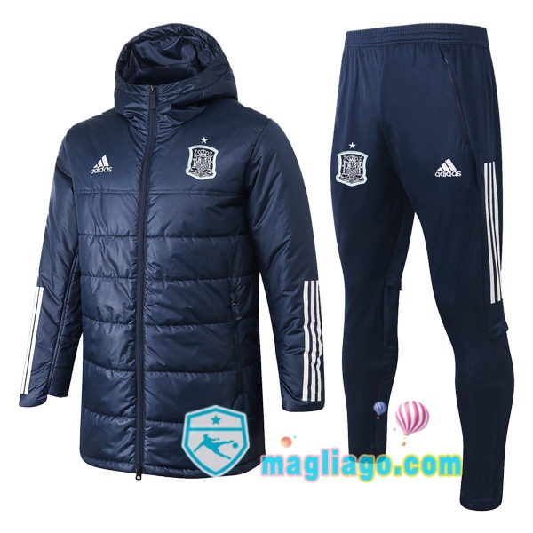 Magliago - Passione Maglie Thai Affidabili Basso Costo Online Shop | Uomo Piumino E Pantaloni Spagna Blu Royal 2020/2021