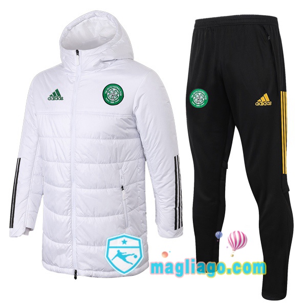 Magliago - Passione Maglie Thai Affidabili Basso Costo Online Shop | Uomo Piumino E Pantaloni Celtic FC Bianco 2020/2021