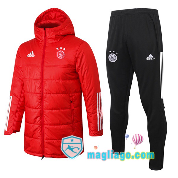 Magliago - Passione Maglie Thai Affidabili Basso Costo Online Shop | Uomo Piumino E Pantaloni AFC Ajax Rosso 2020/2021