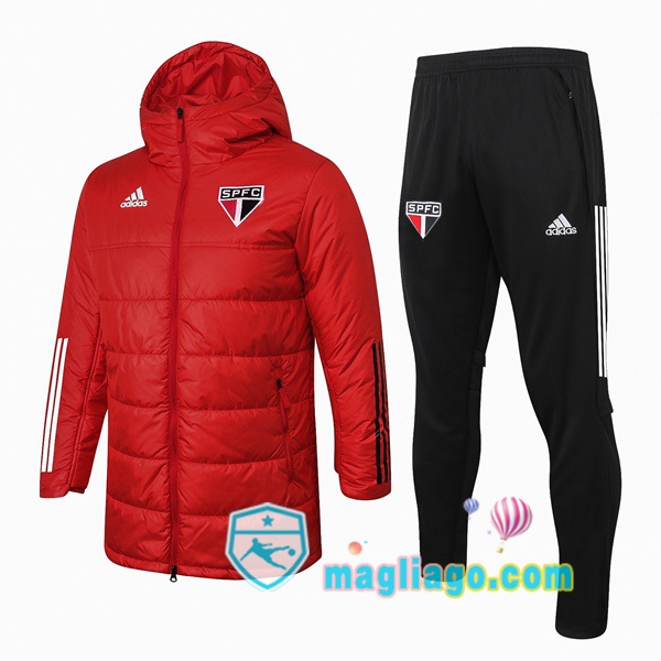 Magliago - Passione Maglie Thai Affidabili Basso Costo Online Shop | Uomo Piumino E Pantaloni Sao Paulo FC Rosso 2020/2021