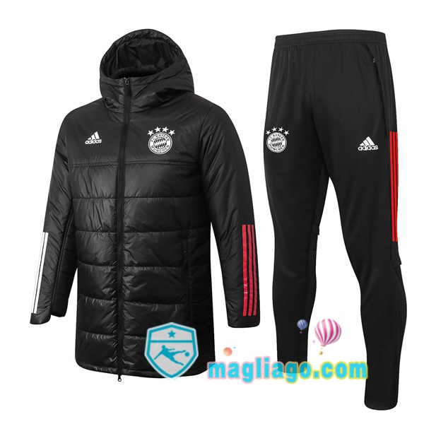 Magliago - Passione Maglie Thai Affidabili Basso Costo Online Shop | Uomo Piumino E Pantaloni Bayern Monaco Nero 2020/2021