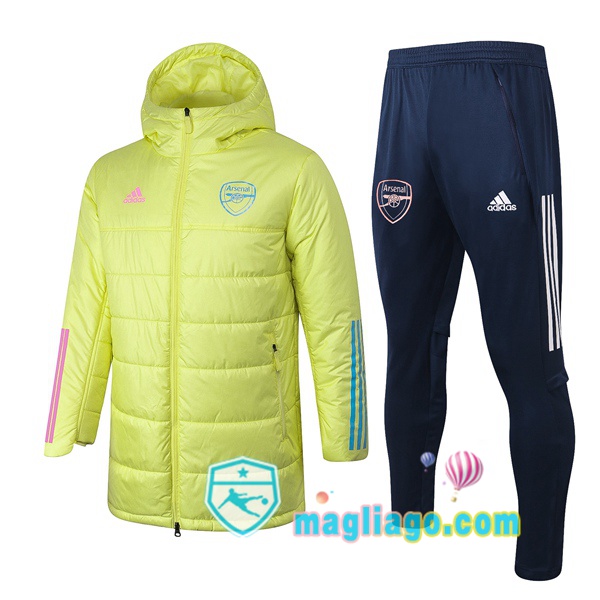Magliago - Passione Maglie Thai Affidabili Basso Costo Online Shop | Uomo Piumino E Pantaloni Arsenal Giallo 2020/2021