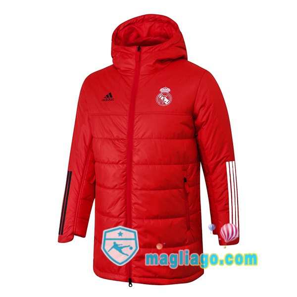 Magliago - Passione Maglie Thai Affidabili Basso Costo Online Shop | Uomo Piumino Da Calcio Real Madrid Rosso 2020/2021